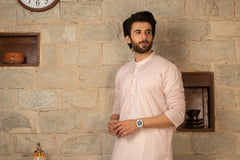 MEN KURTA PLAIN OFF WHITE