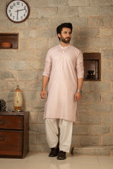 MEN KURTA PLAIN OFF WHITE