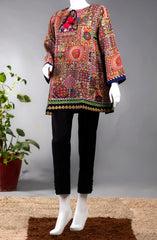 TRENDY COLLAGE LAWN PRINTED 1PC STITCH KURTI (6655173951662)