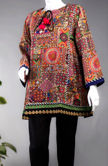 TRENDY COLLAGE LAWN PRINTED 1PC STITCH KURTI (6655173951662)