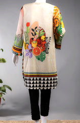 FLORAL BELL LAWN PRINTED 1PC STITCH KURTI (6655378751662)