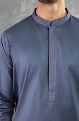 PRE WINTER'22 MEN KAMEEZ SHALWAR PLAIN DARK GREY