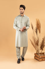 PRE WINTER'22 MEN KURTA PAJAMA CASUAL OLIVE GREEN