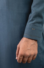 PRE WINTER'22 MEN KAMEEZ SHALWAR CASUAL TEAL