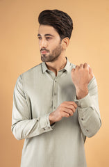 PRE WINTER'22 MEN KURTA PAJAMA CASUAL OLIVE GREEN