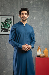 PRE WINTER'22 MEN KAMEEZ SHALWAR PLAIN BLUE
