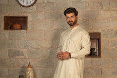 MEN KAMEEZ SHALWAR PLAIN OLIVE