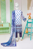 WOMEN ENCHANTED BLUE PRINTED 2PC UNSTITCHED