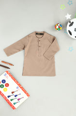INFANT SEMI FORMAL KURTA BROWN