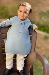 INFANT SEMI FORMAL KAMEEZ SHALWAR SLATE GREY