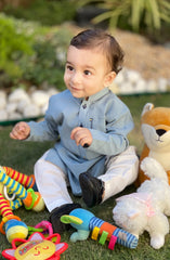 INFANT SEMI FORMAL KAMEEZ SHALWAR SLATE GREY
