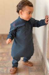 INFANT SEMI FORMAL KAMEEZ SHALWAR BOTTLE GREEN