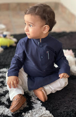 INFANT SEMI FORMAL KAMEEZ SHALWAR NAVY BLUE