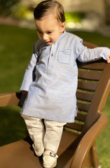 INFANT SEMI FORMAL KAMEEZ SHALWAR LIGHT BLUE