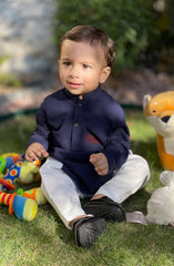 INFANT SEMI FORMAL KAMEEZ SHALWAR NAVY BLUE