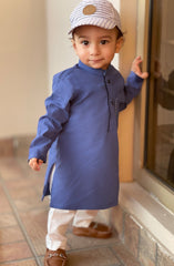 INFANT SEMI FORMAL KAMEEZ SHALWAR BLUE