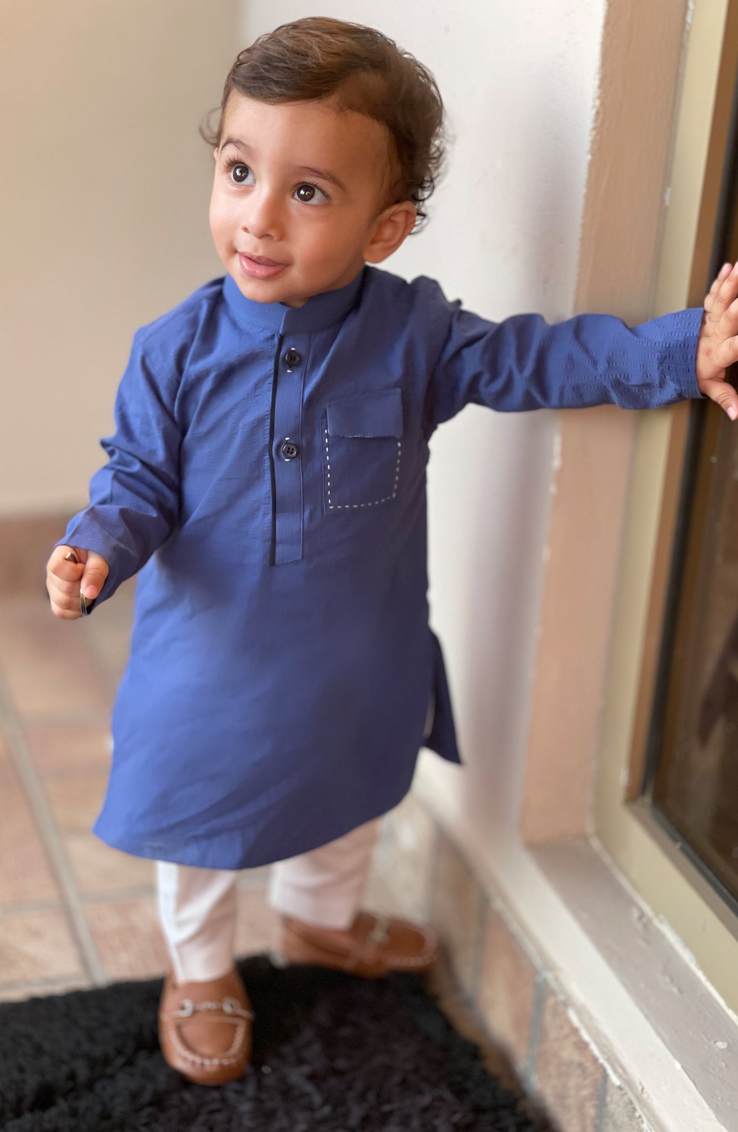 INFANT SEMI FORMAL KAMEEZ SHALWAR BLUE MTJ1