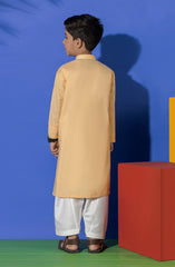 SUMMER'23 BOYS PLAIN KURTA YELLOW