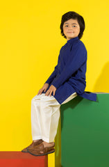 SUMMER'23 BOYS PLAIN KURTA INDIGO