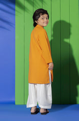 SUMMER'23 BOYS PLAIN KURTA ORANGE