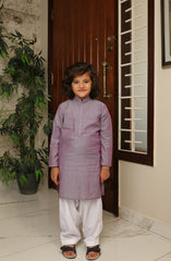 SUMMER'22 BOYS SEMI FORMAL STYLING KURTA PURPLE