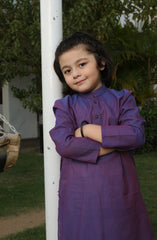 SUMMER'22 BOYS PLAIN KURTA PURPLE