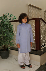 SUMMER'22 BOYS PLAIN KURTA SKY BLUE
