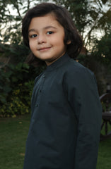 SUMMER'22 BOYS PLAIN KURTA GREEN