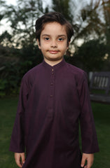 SUMMER'22 BOYS PLAIN KURTA PURPLE