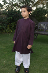 SUMMER'22 BOYS PLAIN KURTA PURPLE