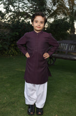 SUMMER'22 BOYS PLAIN KURTA PURPLE