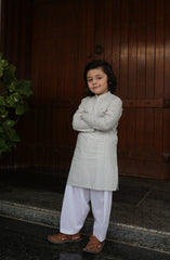 SUMMER'22 BOYS SEMI FORMAL STYLING KURTA OFF WHITE