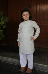 SUMMER'22 BOYS SEMI FORMAL STYLING KURTA OFF WHITE
