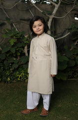 SUMMER'22 BOYS FORMAL EMBROIDERY KURTA BEIGE