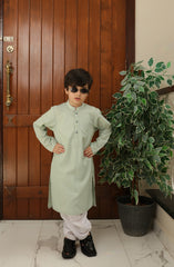 SUMMER'22 BOYS SEMI FORMAL STYLING KURTA SEA GREEN