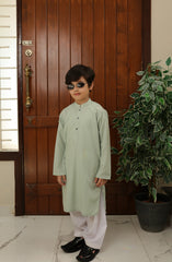 SUMMER'22 BOYS SEMI FORMAL STYLING KURTA SEA GREEN