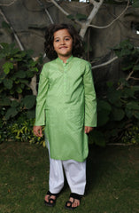SUMMER'22 BOYS PRINTED KURTA GREEN