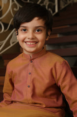 SUMMER'22 BOYS SEMI FORMAL STYLING KURTA YELLOW