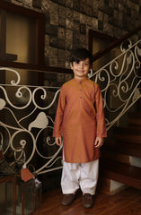 SUMMER'22 BOYS SEMI FORMAL STYLING KURTA YELLOW