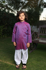 SUMMER'22 BOYS SEMI FORMAL STYLING KURTA PURPLE