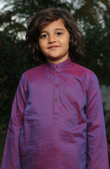 SUMMER'22 BOYS SEMI FORMAL STYLING KURTA PURPLE