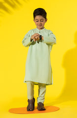SUMMER'23 BOYS PLAIN KURTA PAJAMA SEE GREEN