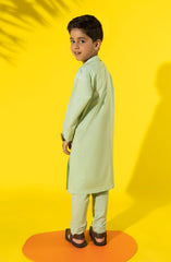 SUMMER'23 BOYS PLAIN KURTA PAJAMA SEE GREEN