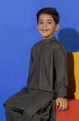 SUMMER'23 BOYS BASIC KAMEEZ SHALWAR GREEN