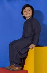 SUMMER'23 BOYS BASIC KAMEEZ SHALWAR PURPLE