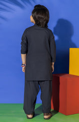 SUMMER'23 BOYS BASIC KAMEEZ SHALWAR CHARCOAL