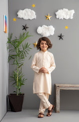 FESTIVE'22 BOYS SEMI FORMAL KAMEEZ SHALWAR FAWN