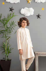 FESTIVE'22 BOYS SEMI FORMAL KAMEEZ SHALWAR FAWN