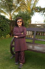 SUMMER'22 BOYS PLAIN KURTA MAROON