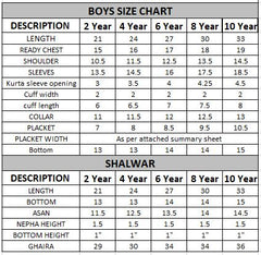 EID FESTIVE'22 BOYS SEMI FORMAL KAMEEZ SHALWAR DARK FAWN